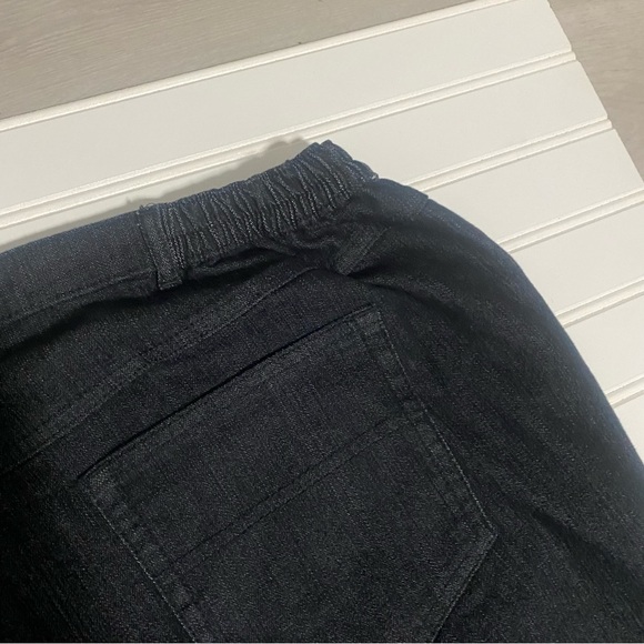 Allison Daley Women's Denim Jeans Black Plus Size 22WS Elastic Waist Both Sides - Picture 6 of 13